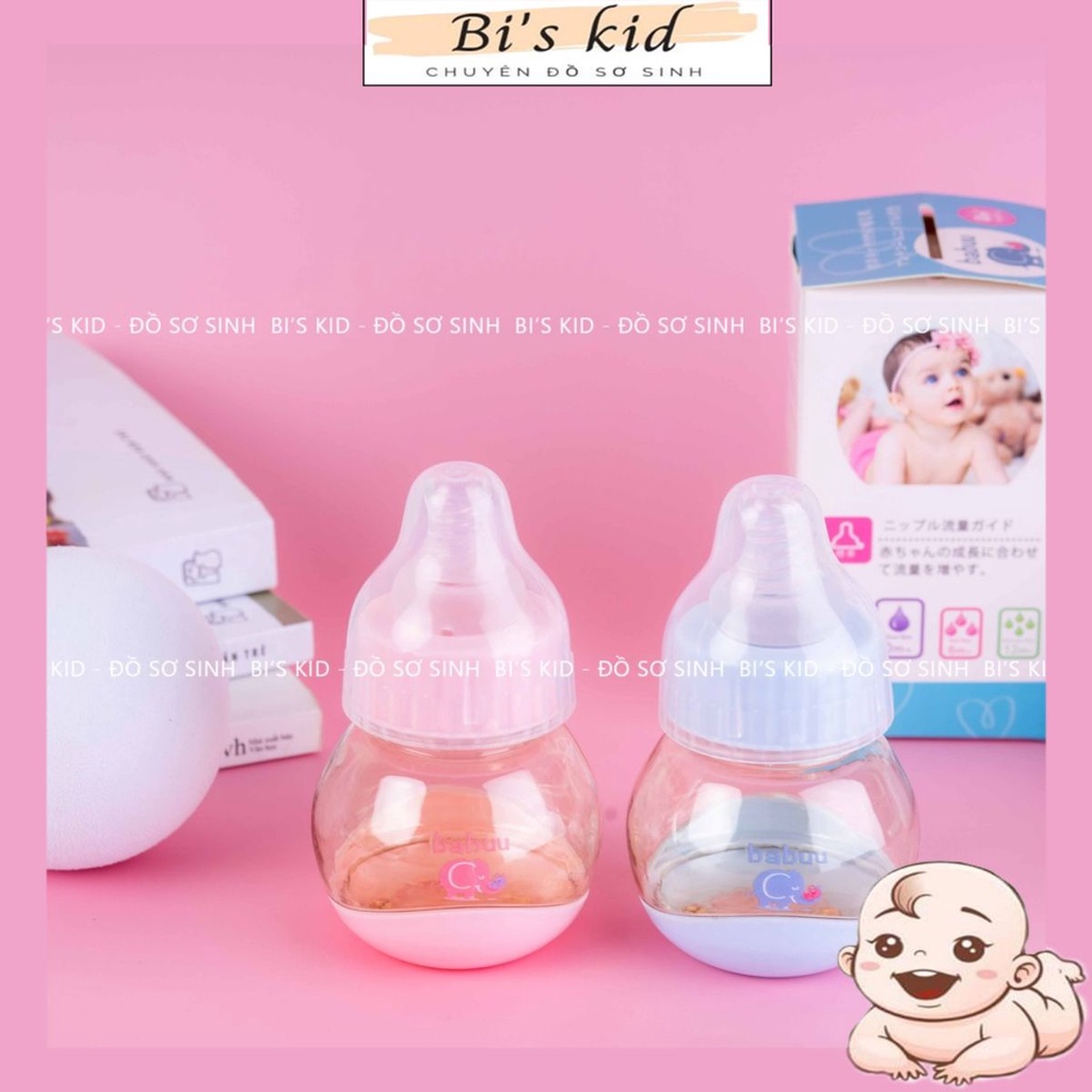 Bình sữa cho béfreeshipbình sữa babuu 75ml cho bé sơ sinh