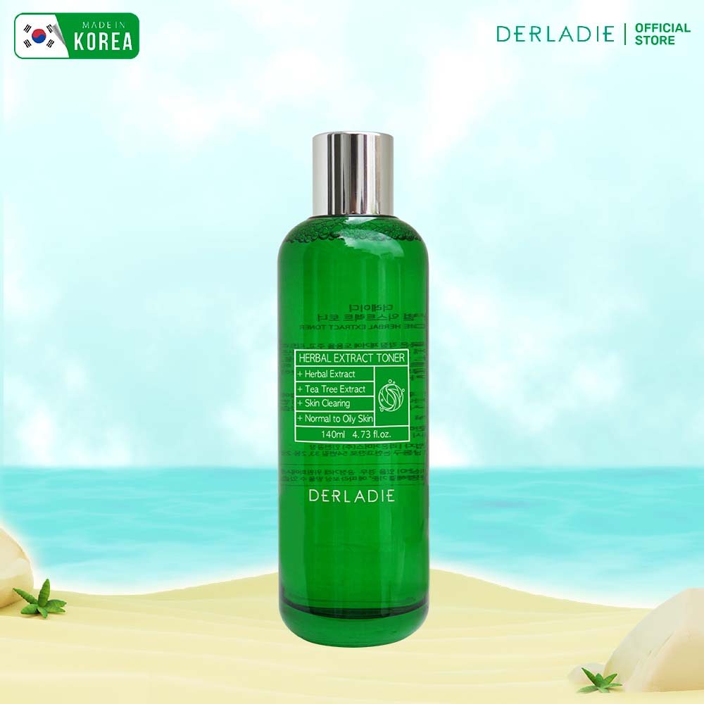 Toner Tràm Trà Giảm Mụn, Giảm Viêm Derladie Herbal Extract 140ml