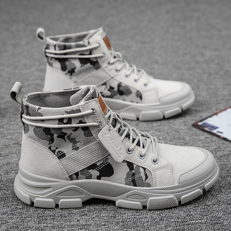 [[Cá Tuyết] Quân Khởi Động Tacticalunderground BootsConstruction Trang Cho Nam S 2022 Thu Mới Làm Việc Chống Trơn Trượt Vải vải H