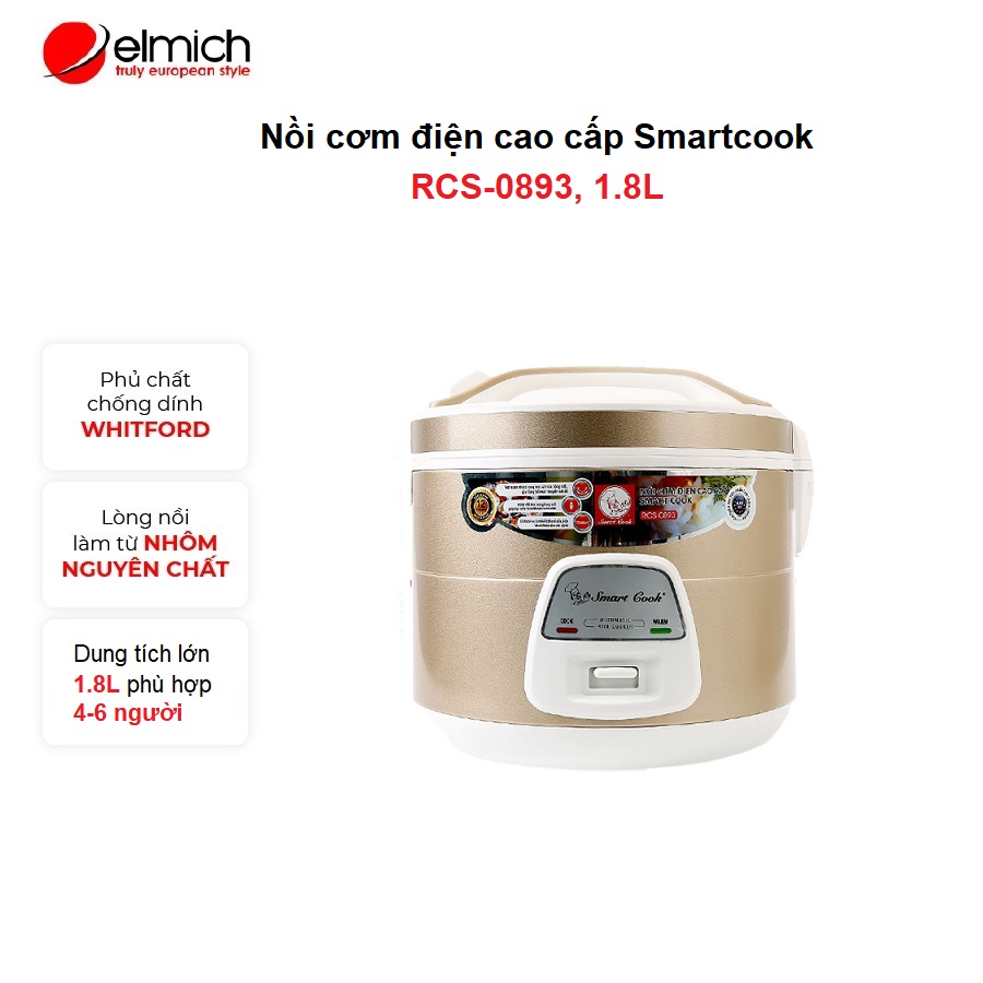Nồi cơm điện Smartcook RCS-0893 1.8L