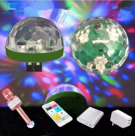 Bóng đèn Led vũ trường 7 màu, cổng usb cảm ứng nháy theo nhạc