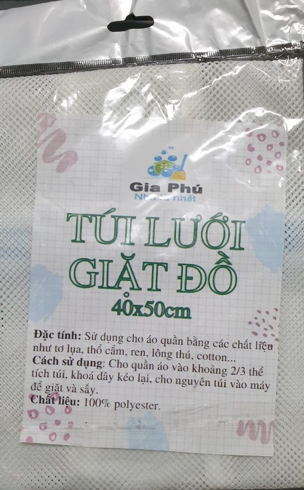 Túi lưới giặt quần áo túi lưới giặt đồ 40 x 50cm giúp bảo quản đồ giặt