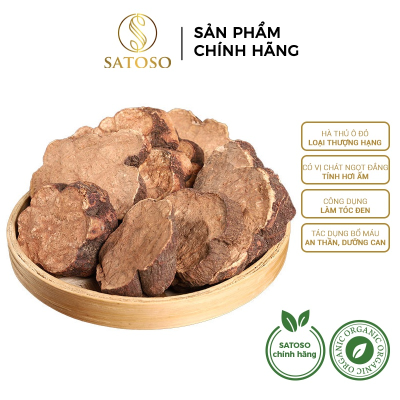 Hà thủ ô đỏ bổ máu giúp tóc mượt và đen SATOSO 1kg