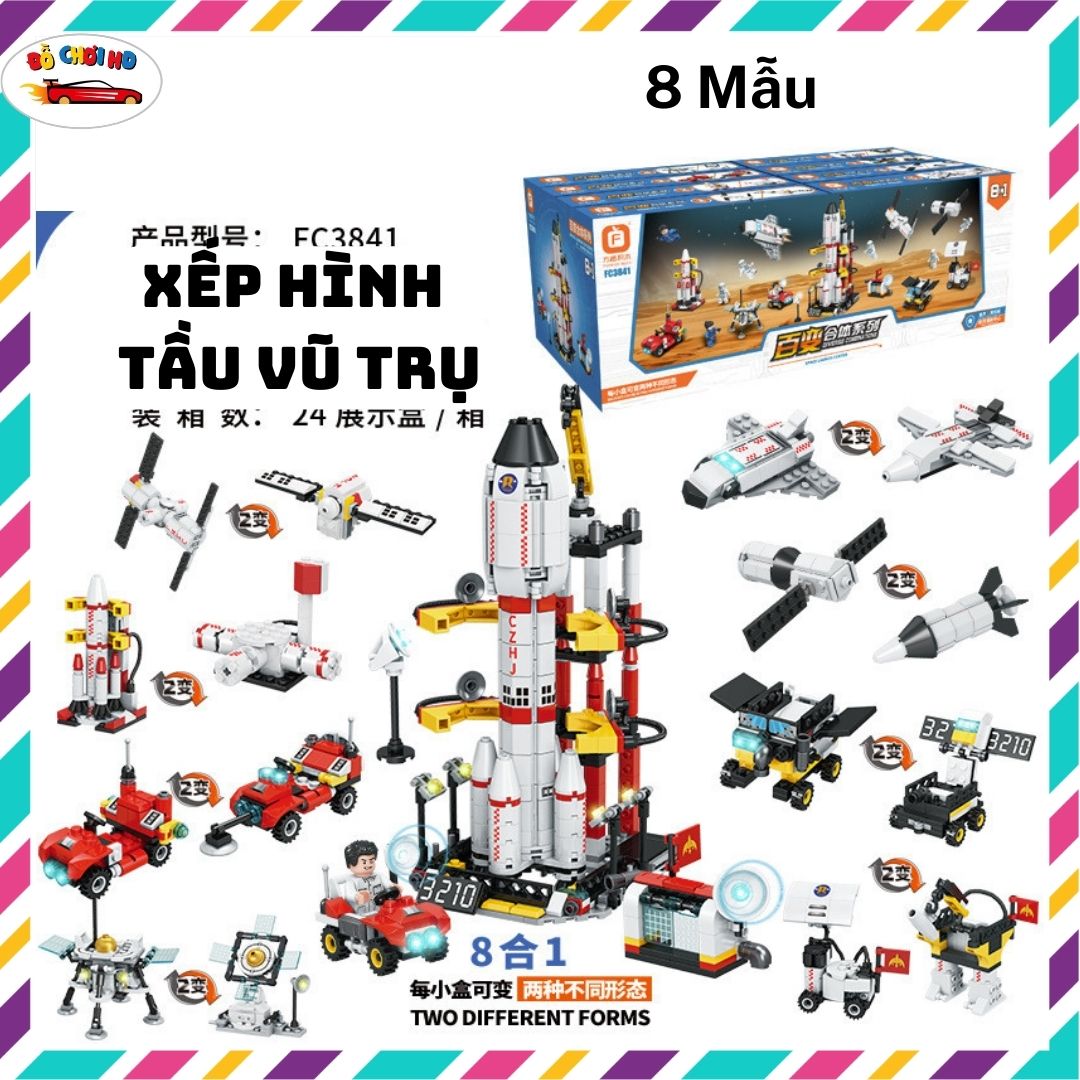 Đồ chơi lắp ráp lego tàu vũ trụ, lego tên lửa, xếp hình lego phi hành