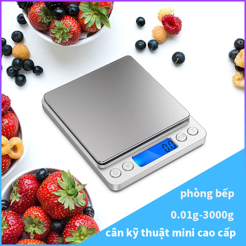 Cân thực phẩm kỹ thuật số trong nhà bếp Trọng lượng nấu nướng 3kg/0.1g