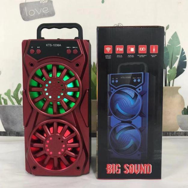 Loa Bluetooth xách tay đèn led đổi màu KTS