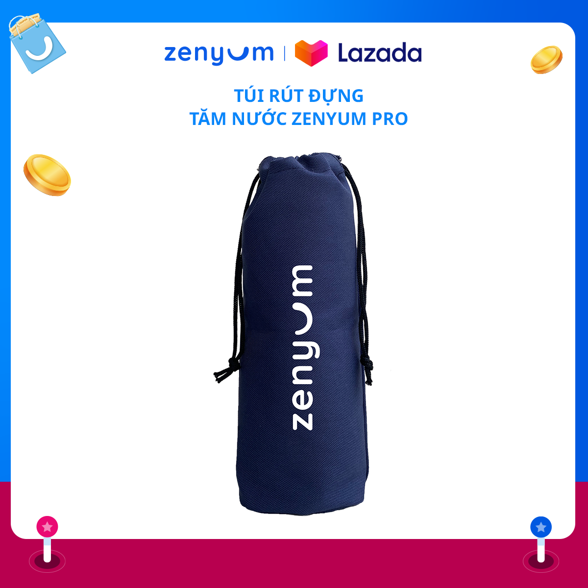 Túi rút đựng tăm nước zenyum pro