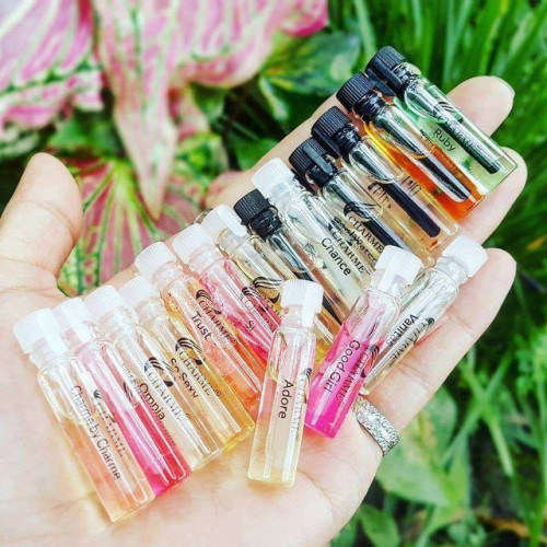 Combo 10 loại mẫu thử nước hoa nam, nữ Char.me ( PARTY + VANITAS + CHANCE + JUST FOR YOU + ACTION + AVENUE  + ENTERNITY + MARRY ME + KISS ME + IMPRESS)