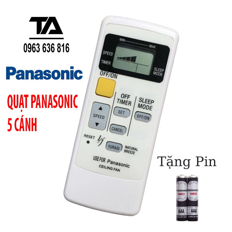 [ FREESHIP ] REMOTE QUẠT PANASONIC 5 CÁNH ✔  Điều khiển quạt trần Panasonic 5 cánh F-56 F-60 F-70 F-8 F-409