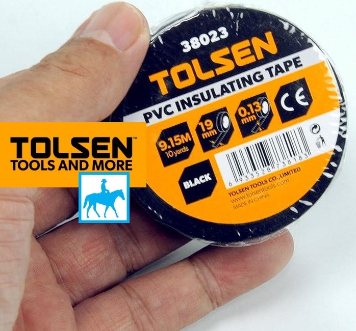 Cuộn băng keo điện đen tolsen 38023