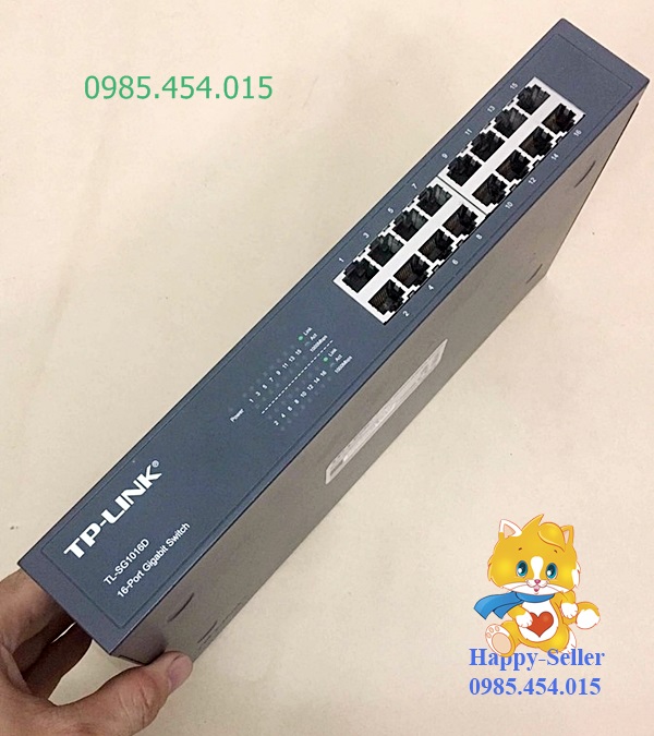 Bộ Switch mạng chia Tplink 16 Port Gigabit cho quán game