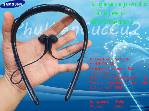 Tai Nghe Bluetooth Samsung lever U2 - Tai nghe bluetooth không dây new nobox Tai Nghe Thể Thao True Wireless Uflex Dùng cho điện thoại samsung,iphone,oppo,... - Có Mic Đàm Thoại