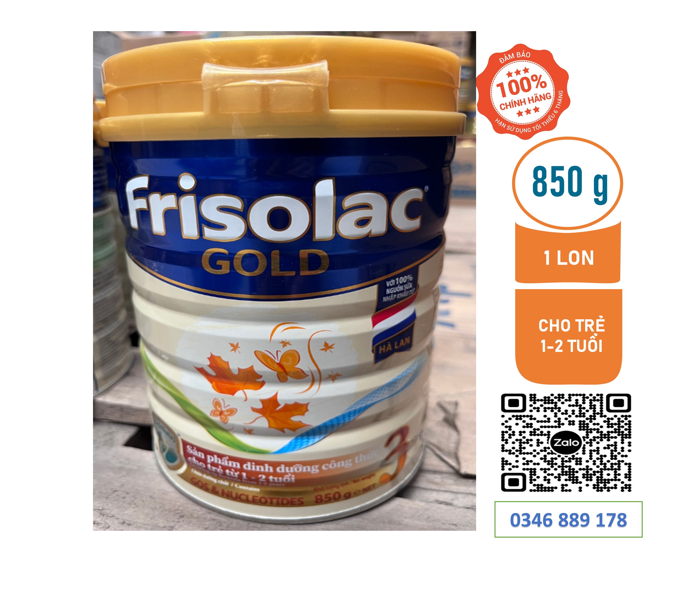 Sữa Bột Frisolac Gold 3 850g