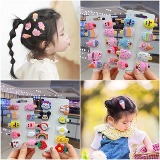 [Free Ship]  Set 10 Kẹp Tóc Hoa Quả Cute Cho Bé Gái - Shop Giao Trộn Nhiều Mẫu