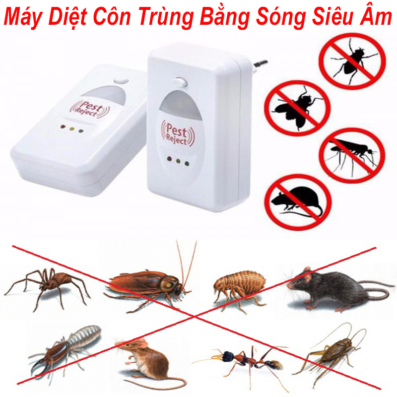 Máy Đuổi Chuột, Máy Đuổi Các Loại Côn Trùng Pest Reject Bằng Sóng Âm Hiệu Quả, Bảo Vệ Sức Khỏe, An Toàn Khi Sử Dụng, Thiết Kế, Nhỏ Gọn, Trang Nhã, Có Đèn Báo Sáng Ban Đêm Thay Cho Đèn Ngủ.