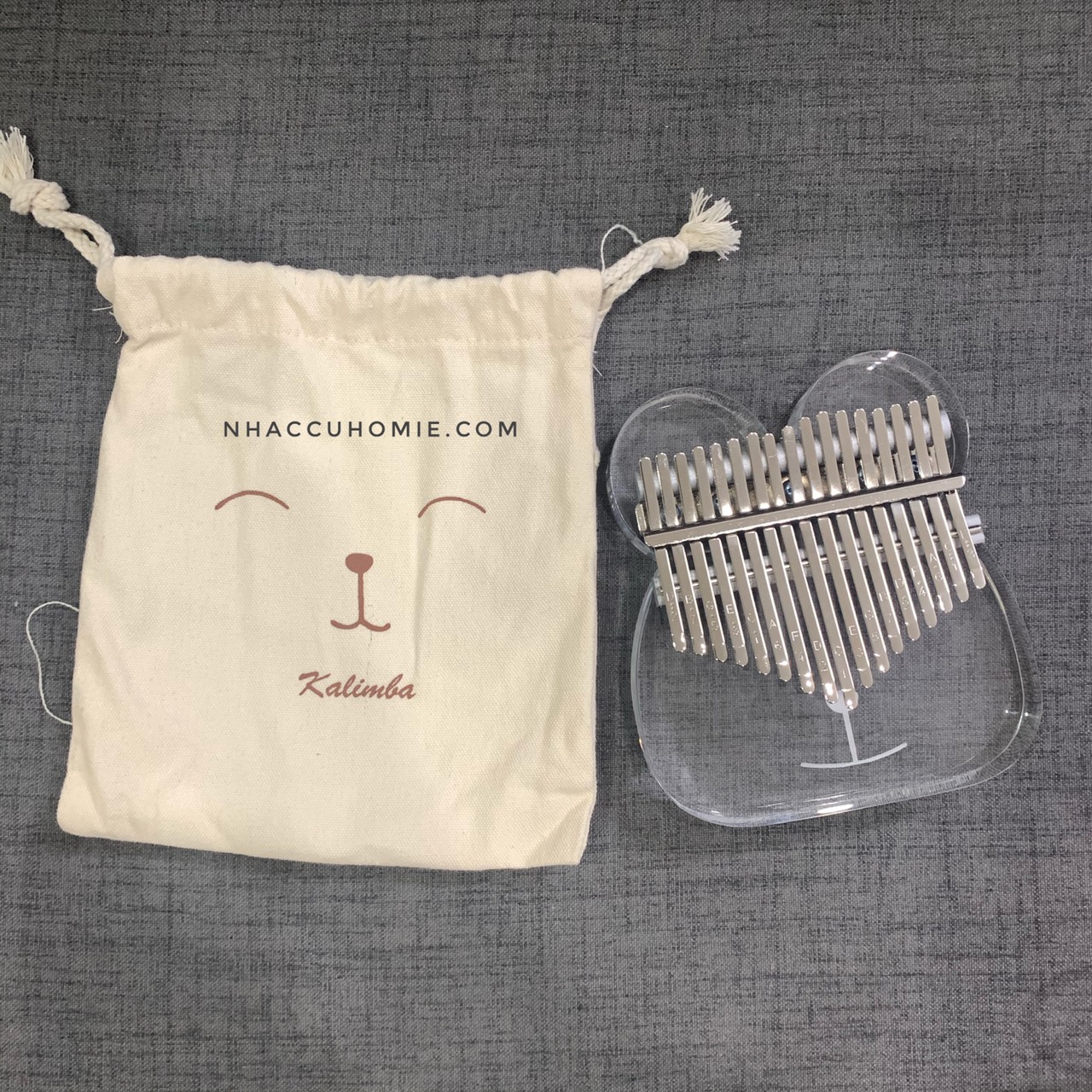 Đàn kalimba trong suôt 17 phím ms02