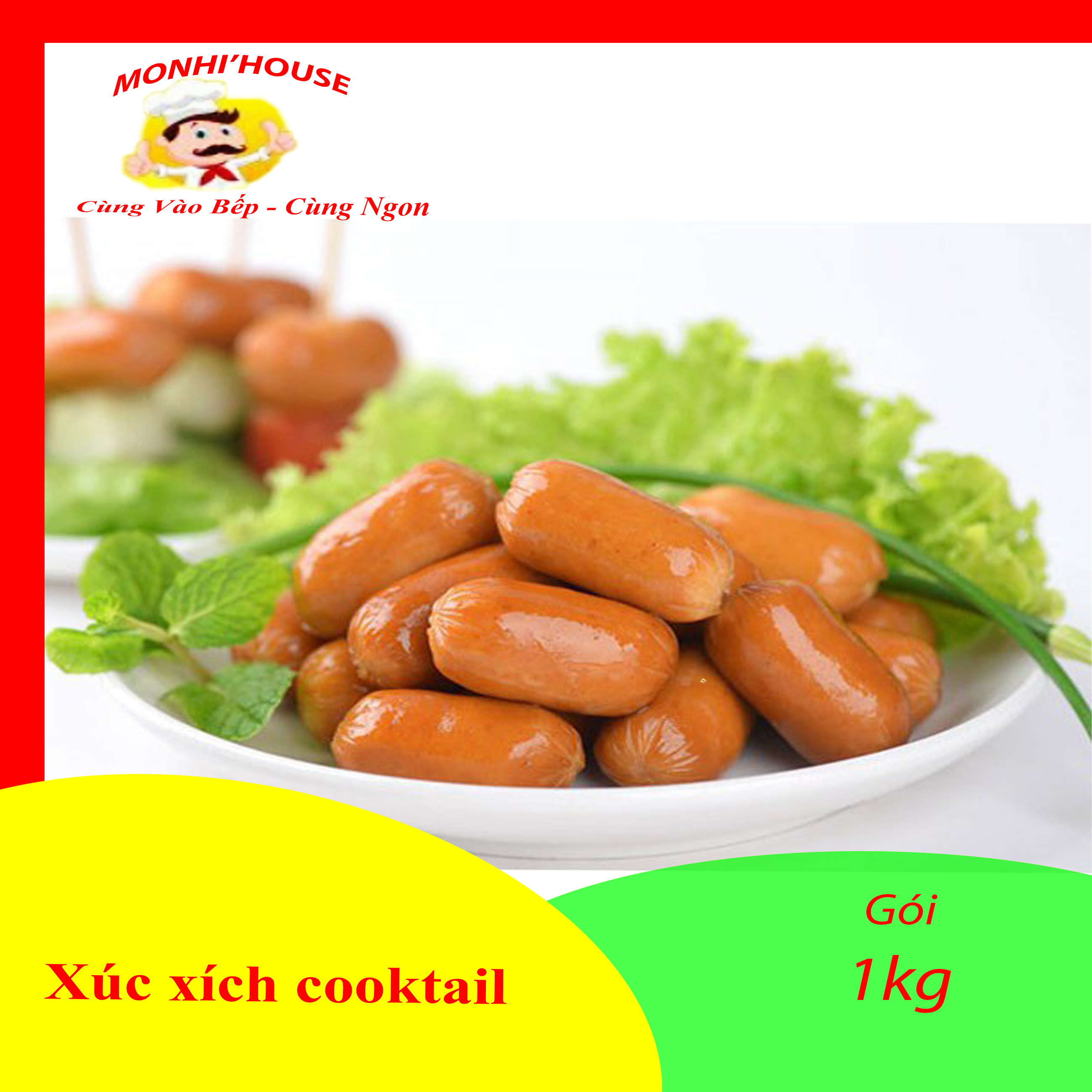1kg xúc xích cocktail dna