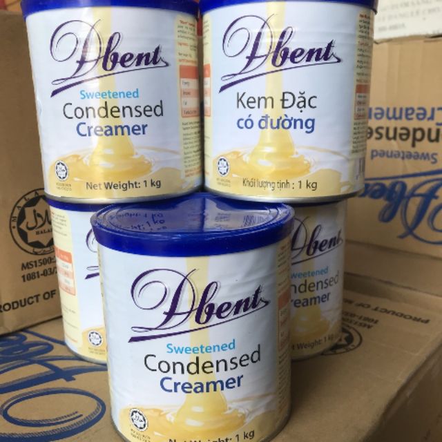 Sữa đặc dbent 1kg nhập khẩu malaysia