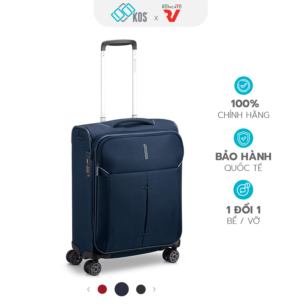  Vali du lịch RONCATO IRONIK 2.0 - Size 20 26 30 inch - Vải Polyester siêu nhẹ chống thấm - Thương hiệu Ý Bảo hành quốc tế 