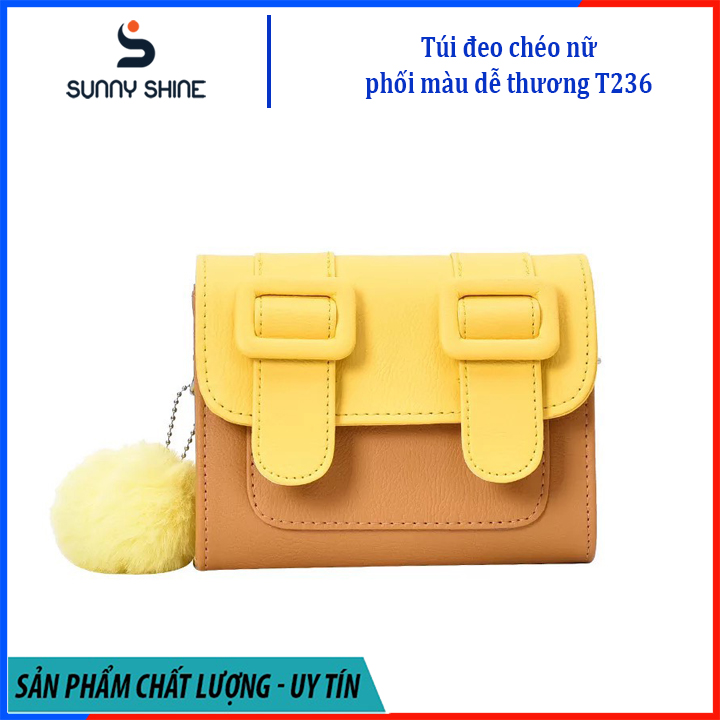 Túi Đeo Chéo Nữ phong cách Thái Lan phối 2 màu cao cấp TXH235