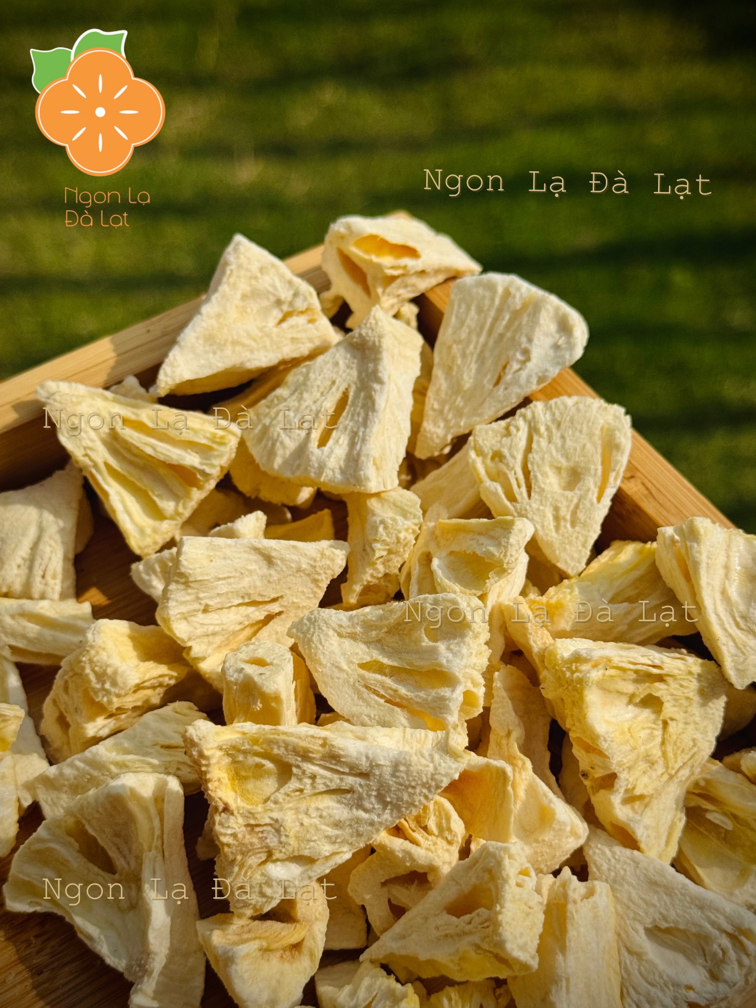 Thơm sấy giòn thăng hoa, nguyên chất 100%, không đường, chua ngọt, ăn vặt healthy, Đặc sản Ngon Lạ Đà Lạt