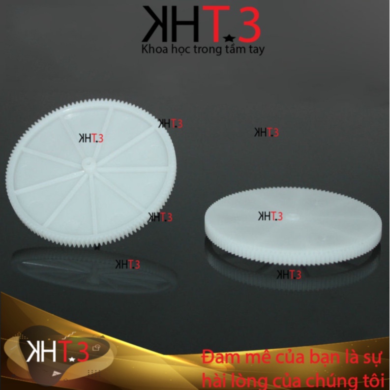 Bánh răng truyền động nhựa 120 răng vừa khít trục 2mm đường kính 61 mm, độ dày 4 mm