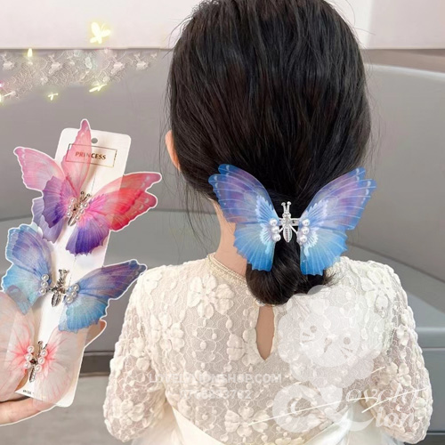 Kẹp tóc con bướm chuyển động cho bé