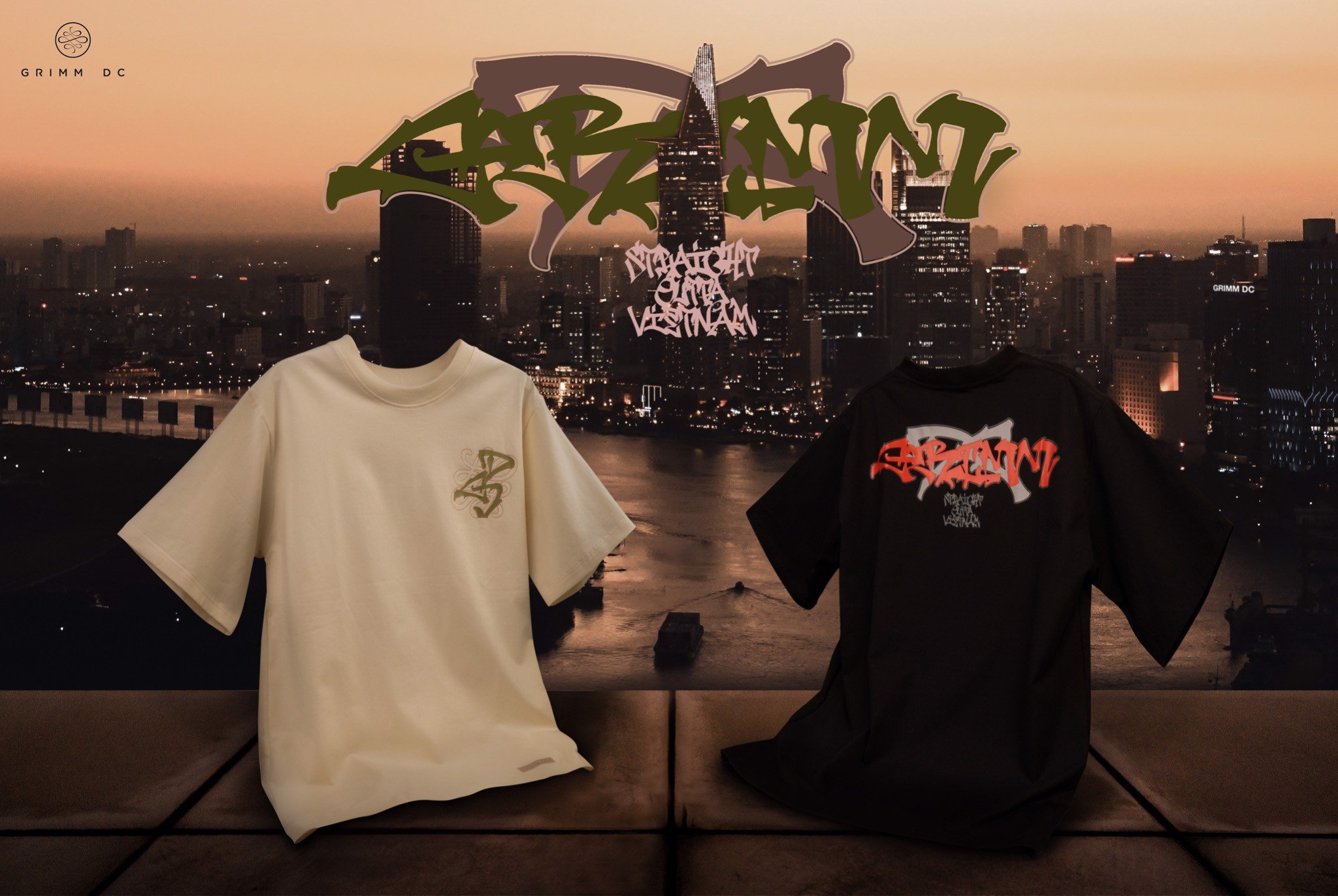 Grimm DC Áo Straight Outta Viet Nam // Creamy butter