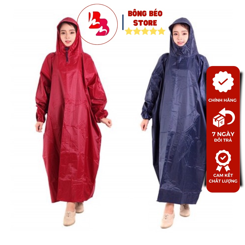 ÁO MƯA BÍT KÍN TRƠN VẢI DÙ 100% LOẠI XỊN(TIÊU CHUẨN CHÂU ÂU)