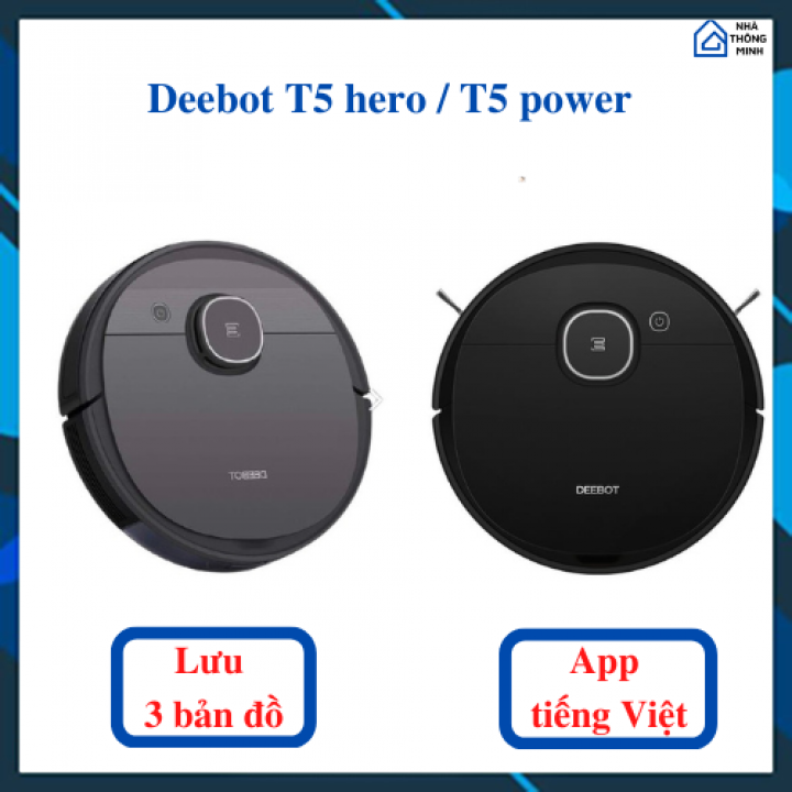 Robot hút bụi lau nhà ecovacs deebot t5 hero, t5 power - hàng trưng bày mới 99%