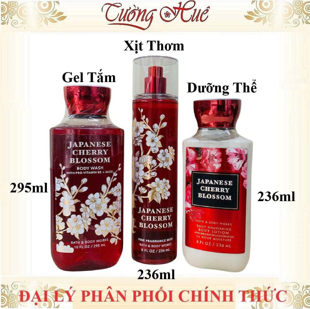 Dưỡng thể Bath&Body Works Japanese Cherry Blossom Body Lotion (Có Lựa Chọn)