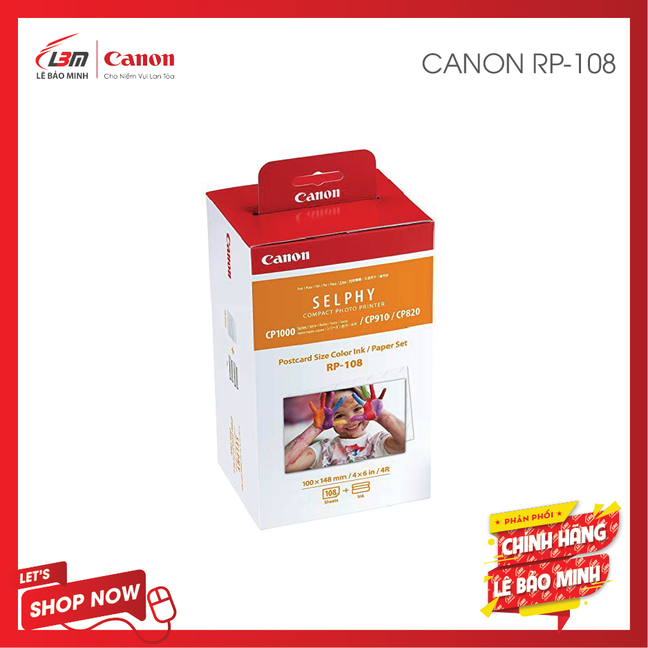 Giấy in Canon RP-108- Hàng chính hãng Lê Bảo Minh