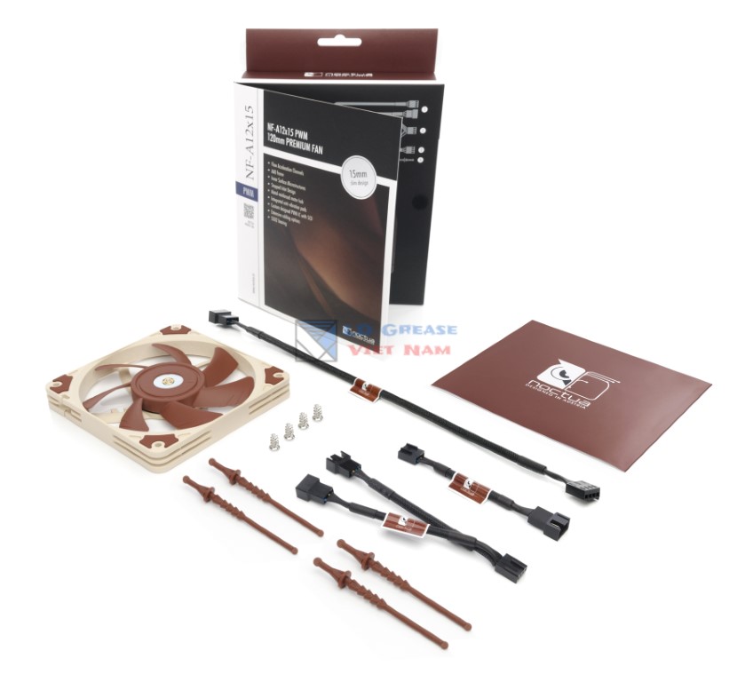[HCM]Quạt tản nhiệt Noctua NF-A12x15 PWN Chính Hãng BH 24 Tháng