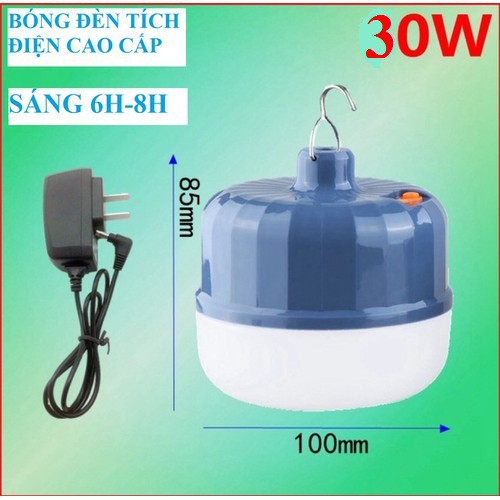 Bóng đèn led buld tích điện 30w , không dùng điện