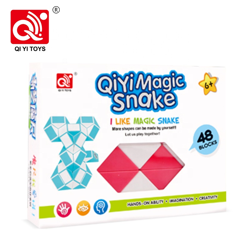 Rubik QiYi MoChi Cube Snake Stickerless Biến Thể rắn không viền 48 đoạn