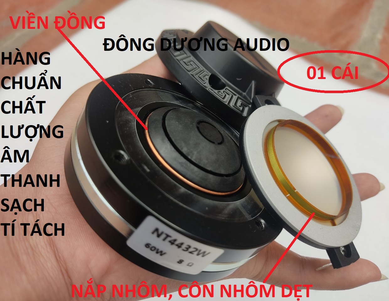 LOA TREBLE 450 HIWELL NEO KHỐI CÔN NHÔM DẸT - GIÁ MỘT LOA