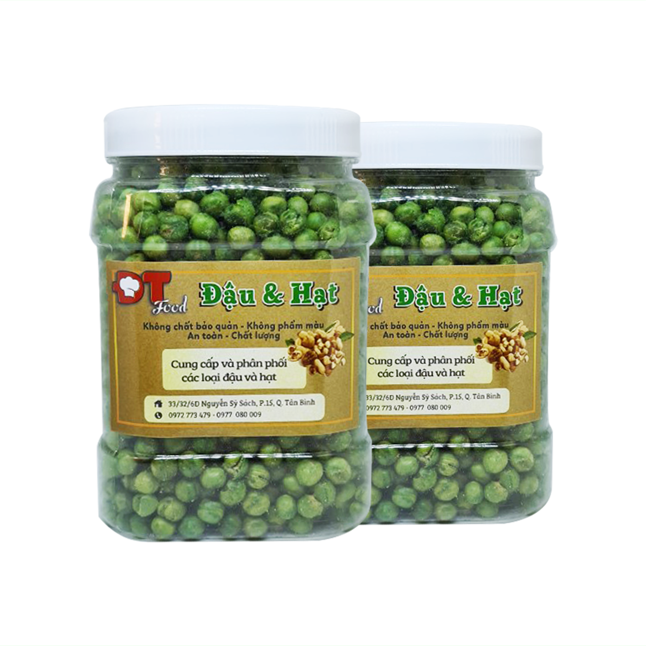 1Kg Đậu hà lan muối sấy giòn DTFood thơm ngon bổ dưỡng