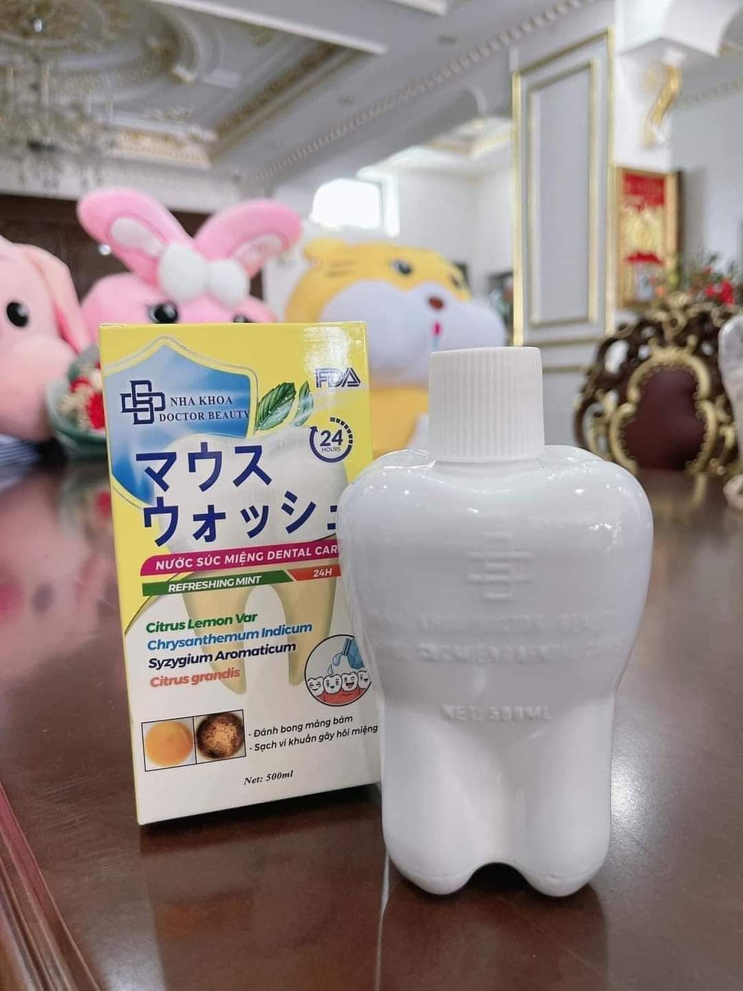 Nước súc miệng ngừa sâu răng, trắng răng delta care