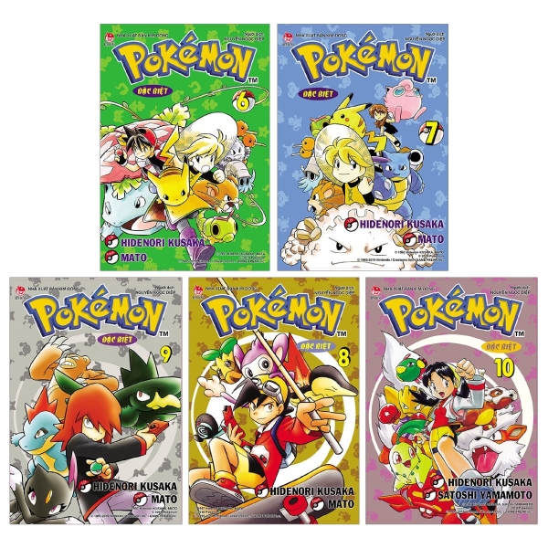 Fahasa - Combo Sách Hay Pokémon Đặc Biệt (Tái Bản 2019): Tập 6 + 7 + 8 + 9 + 10 (Bộ 5 Tập)