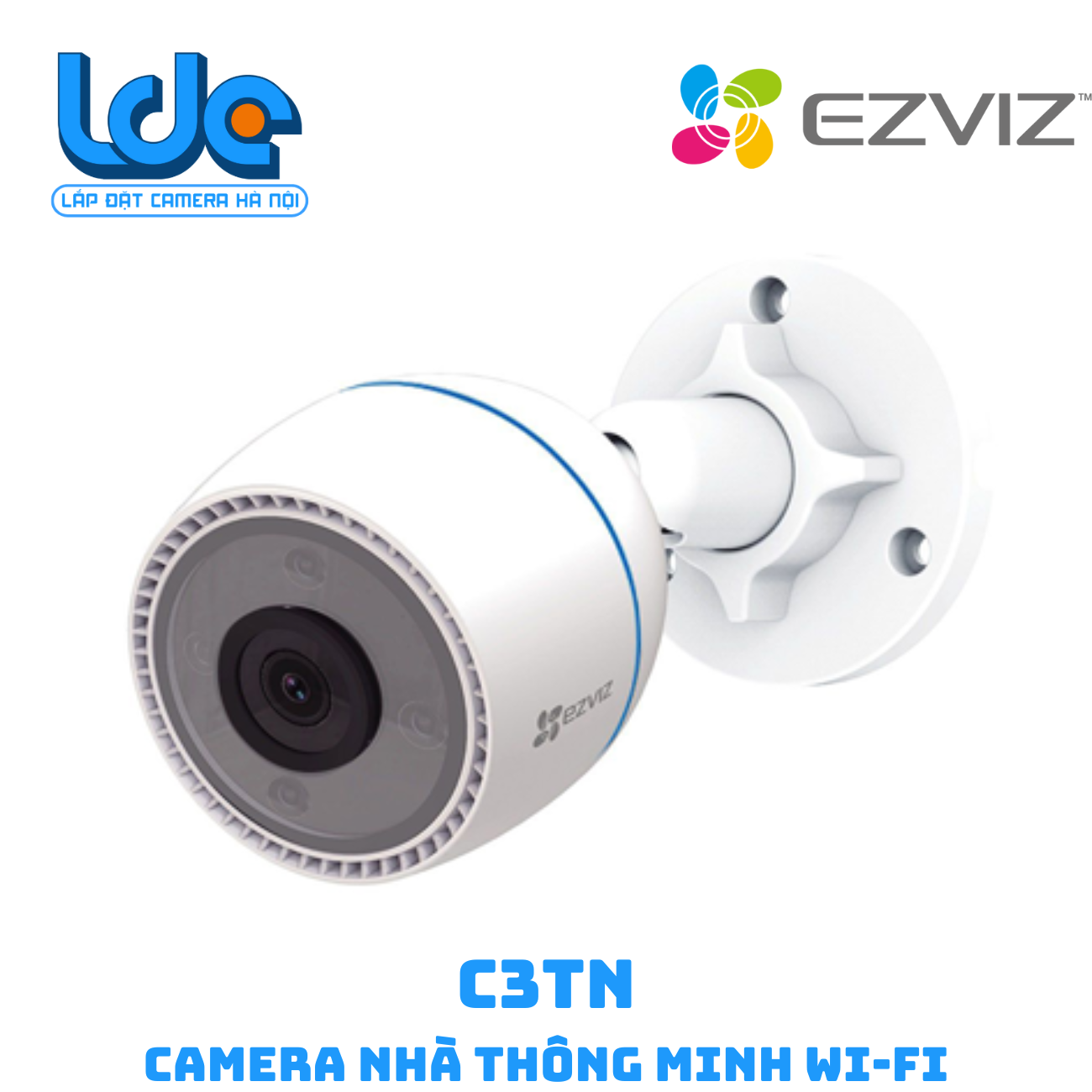 C3TN COLOR Camera WI-FI EZVIZ C3TN 2MP, Ngoài Trời, Có Màu Ban Đêm, IP67