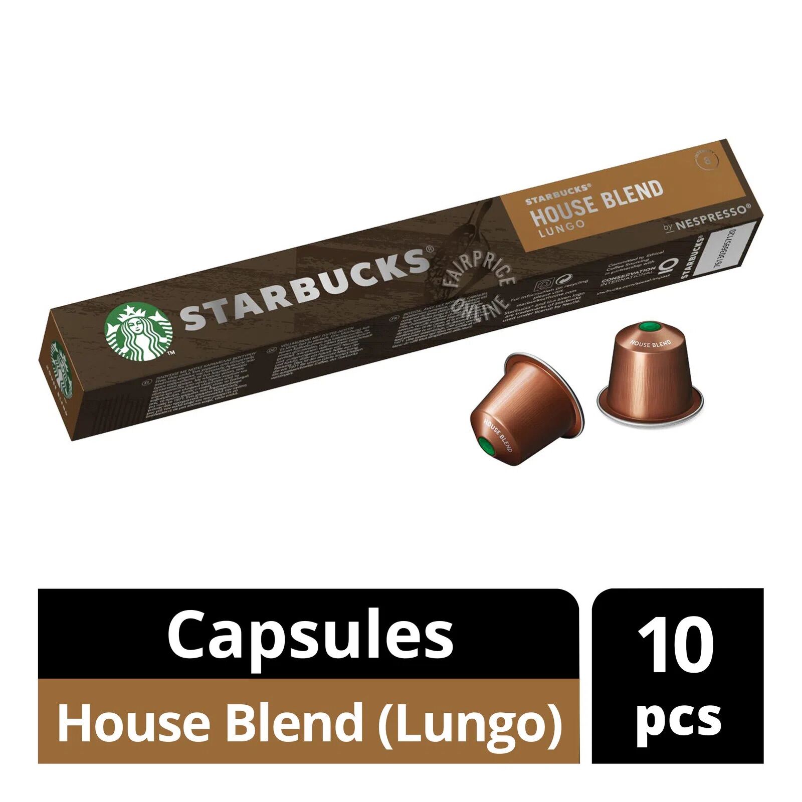 Starbucks® House Blend by Nespresso® - 10 Capsules, DATE 06/2025