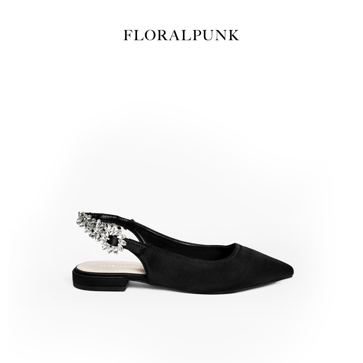 Giày Mules Floralpunk Crystal Slingback