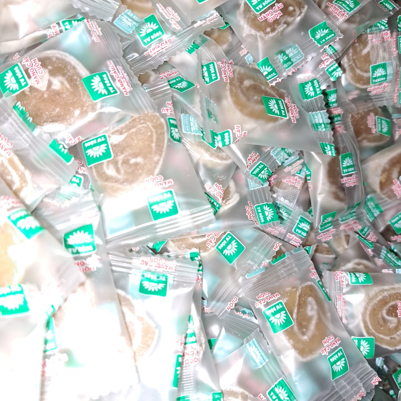 Bánh mãng cầu cuộn Tư Bông - Túi 500g- Món ngon truyền thống đặc sản Lai vung, Đồng Tháp