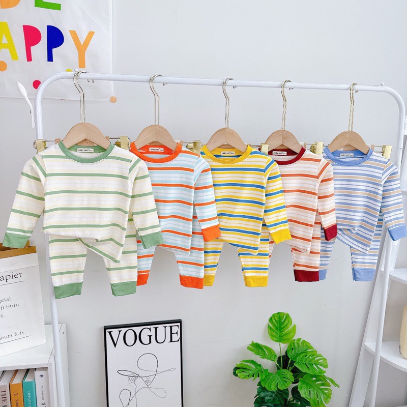 Bộ dài viền Minky mom chất thun lạnh 3-20kg