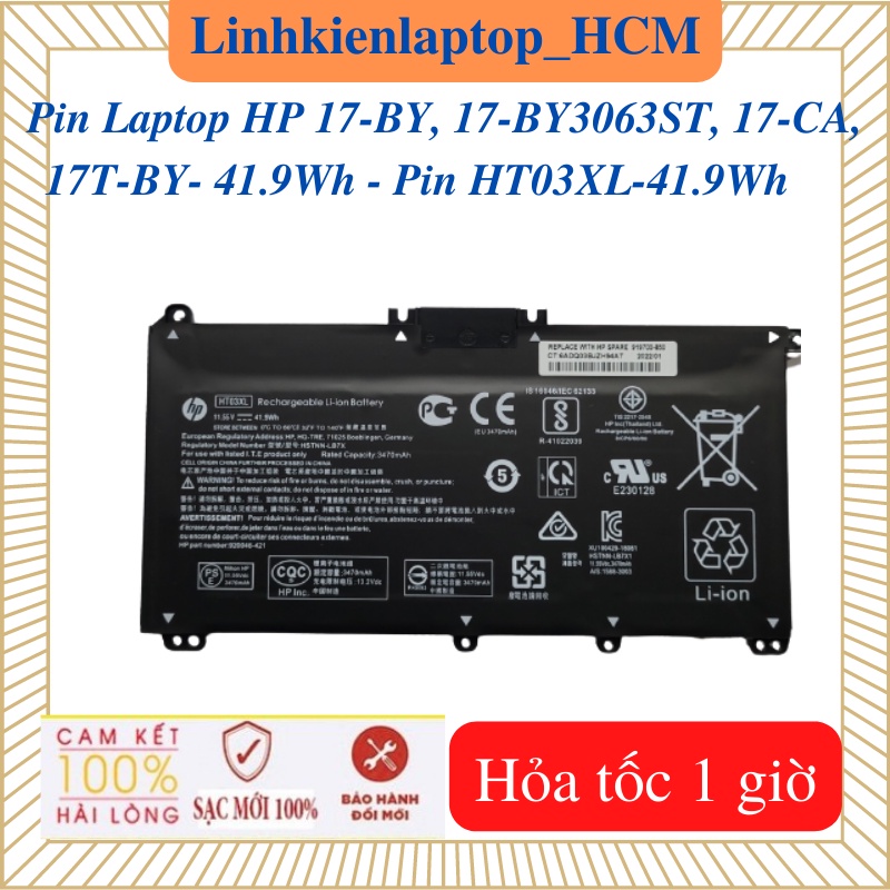 Pin ht03xl - pin laptop hp 17-by , 17-by3063st , 17-ca , 17t-by - 41.9wh