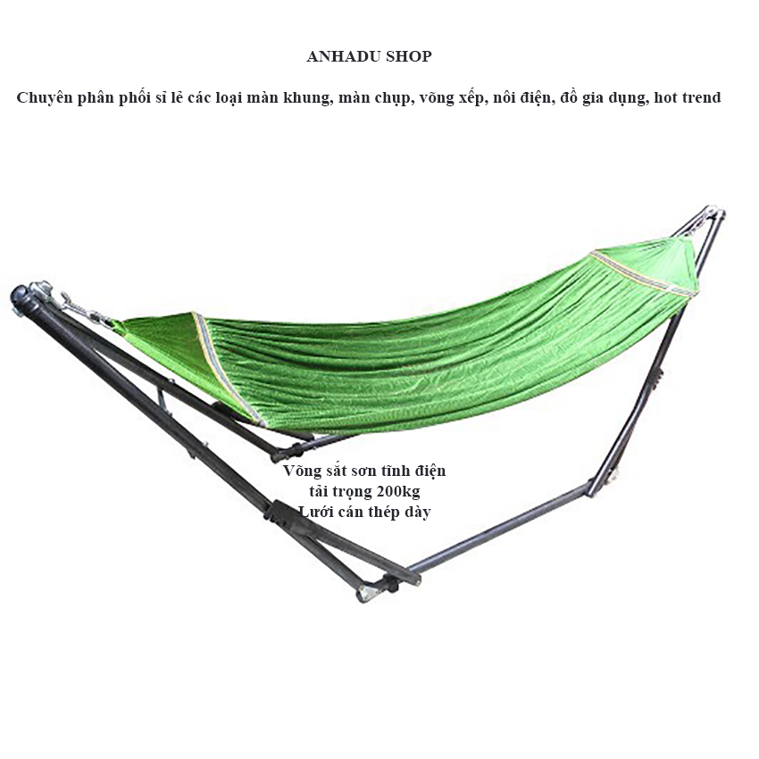 [HÀNG LOẠI 1 ] [XẢ KHO ]Võng xếp cỡ đại khung sơn tĩnh điện