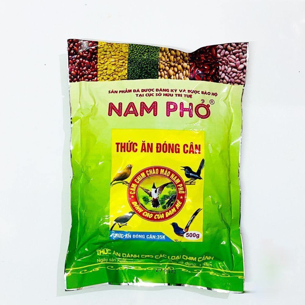 Cám chim tổng hợp Nam Phở cao cấp - Thức ăn cho chim tổng hợp Nam Phở giá rẻ, Cám tổng hợp Nam Phở 500g