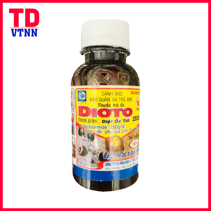 DIỆT ỐC BƯU VÀNG TRÊN RUÔNG LÚA DIOTO 250EC CHAI 100ml,
