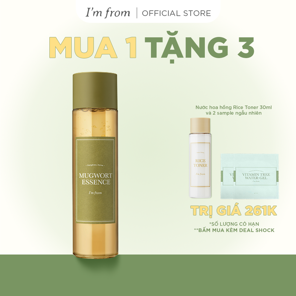 Tinh chất ngải cứu I'm From Mugwort Essence 160ml làm dịu và phục hồi da dành cho da nhạy cảm 160ml