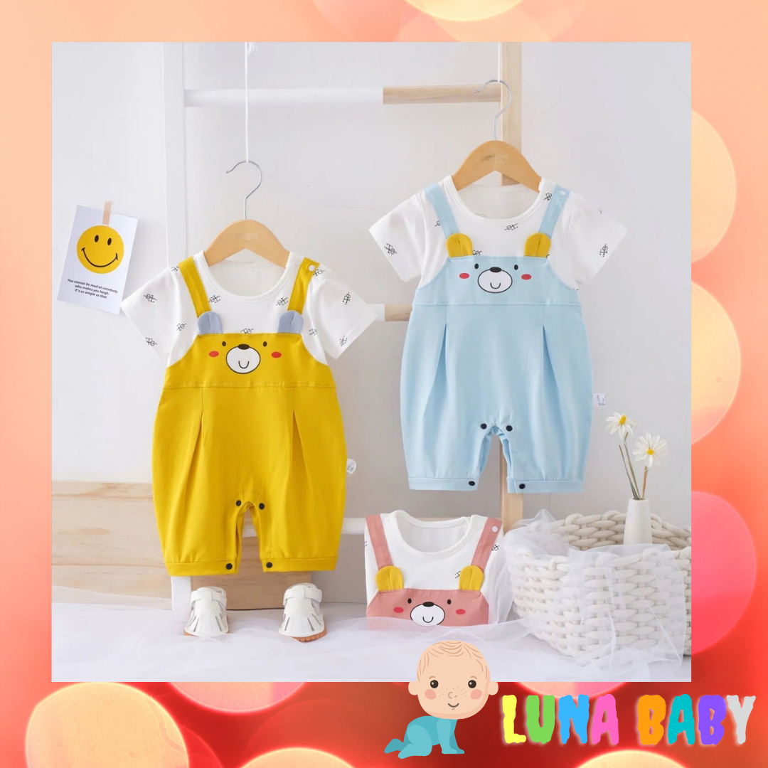 Bộ body đùi ngắn tay bodysuit cho bé trai bé gái sơ sinh mẫu KL.2022